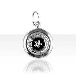 Solde Pendentif Argent CREOLE ONYX/6 | BIJOUX ANTILLAIS | ANTILLES | MADILAR