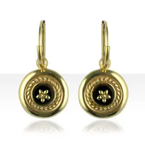 Commande En Gros Créoles Plaqué Or ONYX/6 | BIJOUX ANTILLAIS | ANTILLES | MADILAR