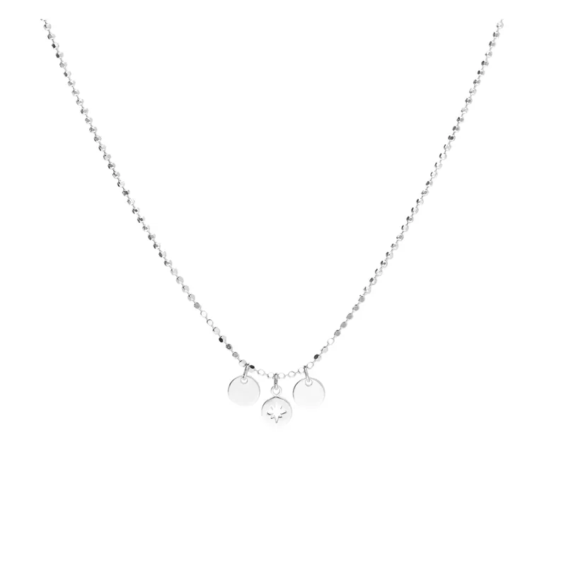 Offre Exclusive COLLIER PASTILLES ETOILE DU NORD PETITE MAILLE ROCK Argent 925 Gravable