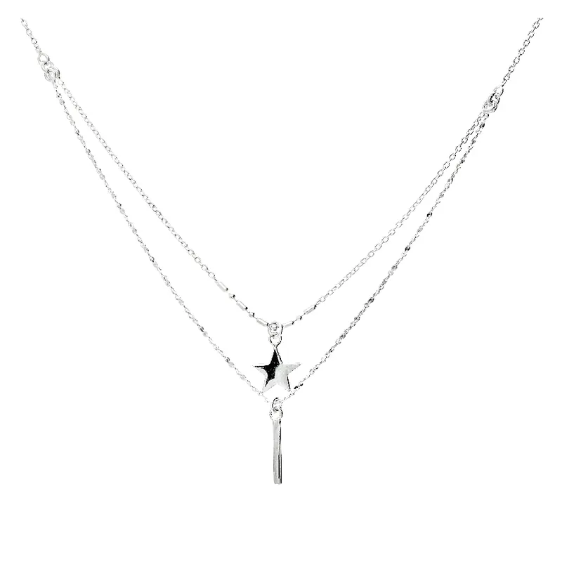 Tendance COLLIER DOUBLE RANGS QUEEN STAR