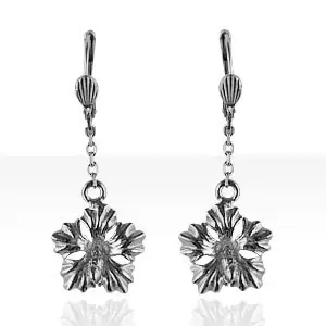 Promotion Brisures Argent HIBISCUS MM | BIJOUX ANTILLAIS | ANTILLES | MADILAR