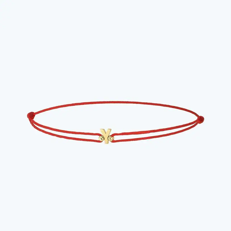 Prix Bas Bracelet Or Lettre Y