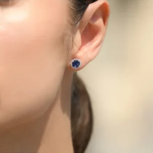Top Vente Boucles d'oreilles D0,16/48, IOL1,24/2 Or Blanc 750/1000