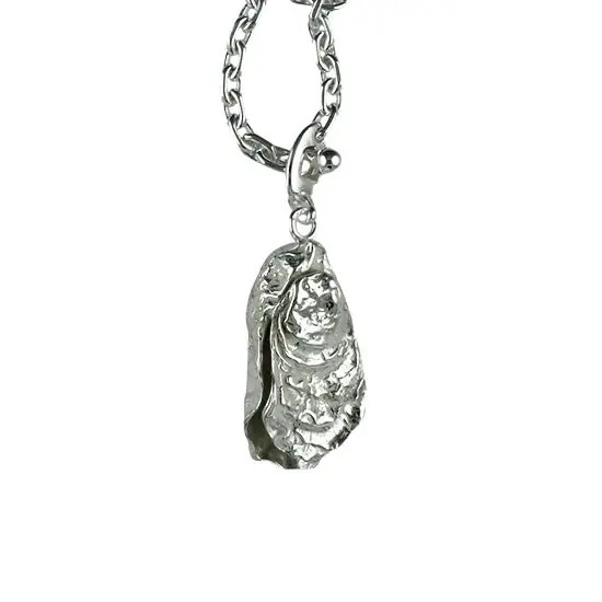 Porte-Clefs Argent HUITRE | PORTE-CLES ARGENT MASSIF | MADILAR Exclusif