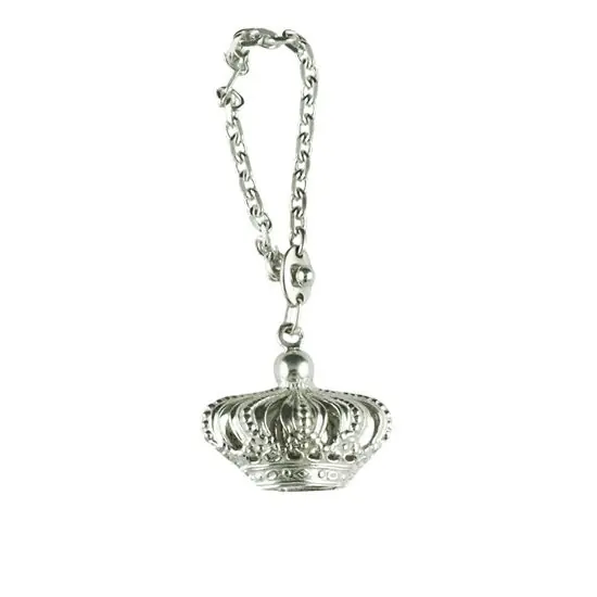 Porte-Clefs Argent COURONNE | PORTE-CLES ARGENT MASSIF | MADILAR Expédition Rapide