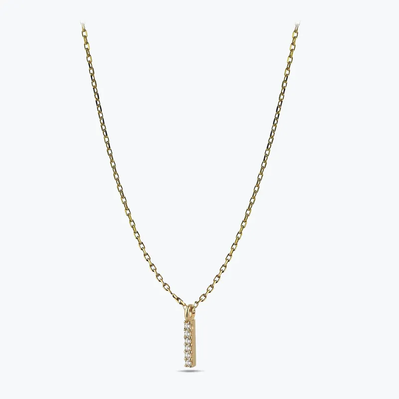 Collier Or Lettre I Expédition Rapide