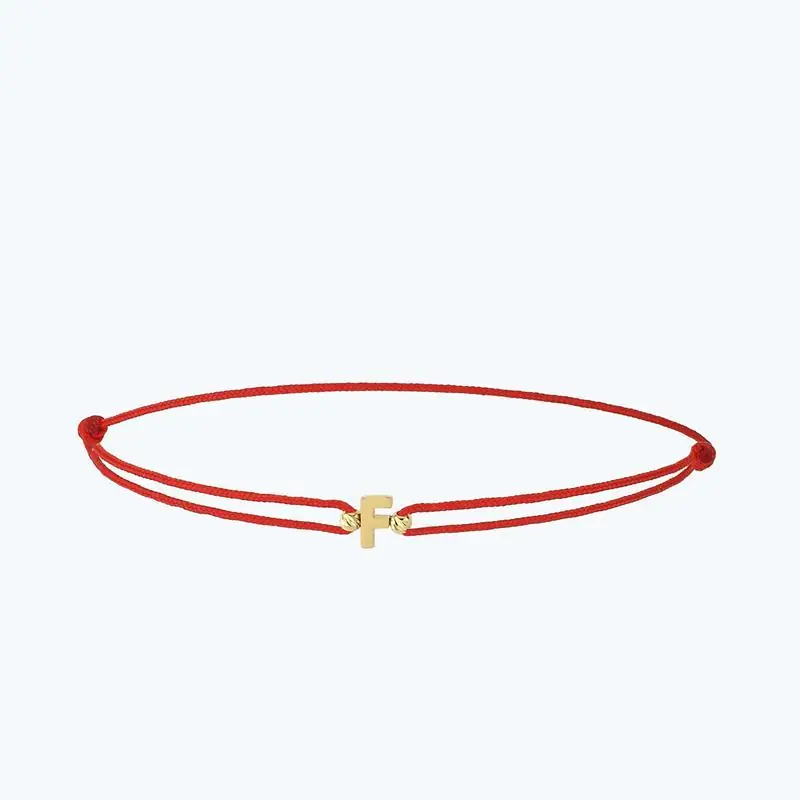 Bracelet Or Lettre F Produit De Marque