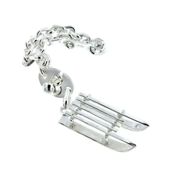 Paiement Sécurisé Porte-Clefs Argent LUGE | PORTE-CLES ARGENT MASSIF | SPORT | MADILAR