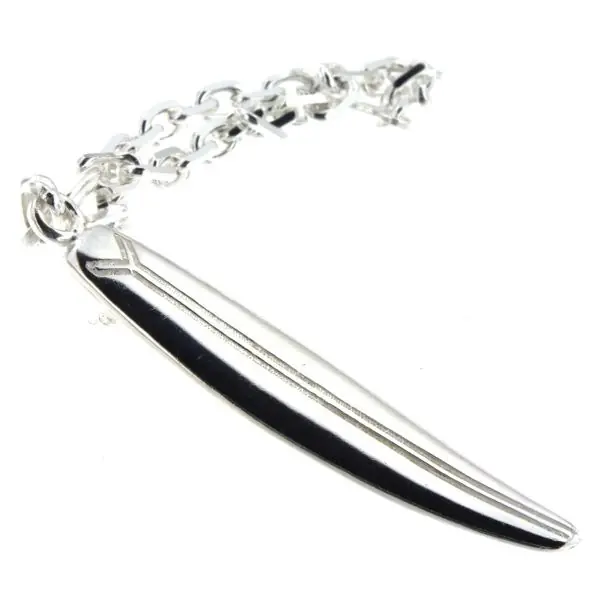 Porte-Clefs Argent PLANCHE DE SURF | PORTE-CLES ARGENT MASSIF | SPORT | MADILAR Meilleure Qualité