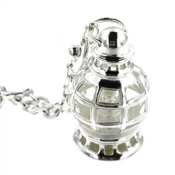 Premium Porte-Clefs Argent LANTERNE | PORTE-CLES ARGENT MASSIF | BATEAU | MADILAR