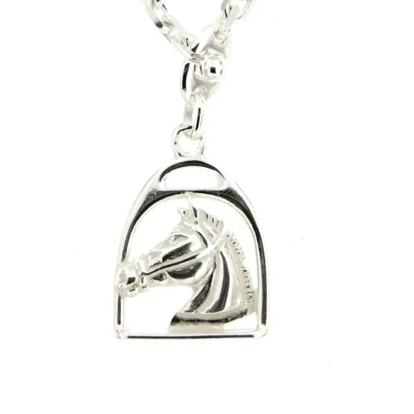 Artisanat Porte-clés Argent ETRIER PM LONGCHAMP | BIJOUX EQUESTRES | EQUITATION | CHEVAL | MADILAR