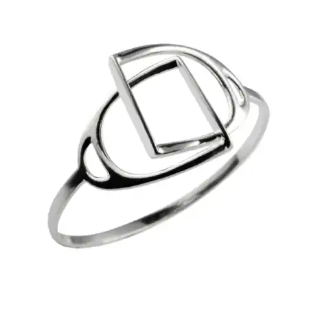 Marque Bracelet Argent massif JONC ETRIERS ENTRELACES GM | BIJOUX EQUESTRES | EQUITATION | CHEVAL | MADILAR
