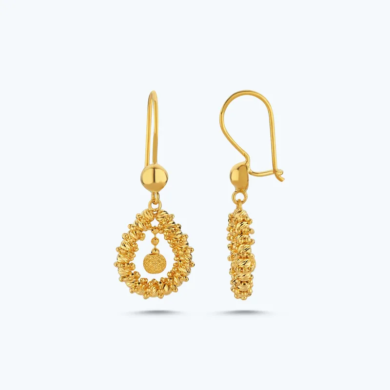 Commander Maintenant 22K Boucle D'oreille Or