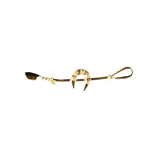 Meilleure Qualité Broche Plaqué Or CRAVACHE-FER A CHEVAL | BIJOUX EQUESTRES | EQUITATION | CHEVAL | MADILAR
