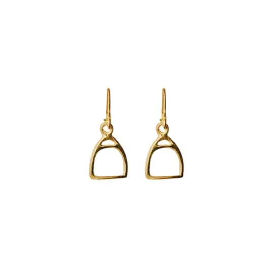 B.O. Plaqué Or Crochets ETRIER MM | BIJOUX EQUESTRES | EQUITATION | CHEVAL | MADILAR En Vogue