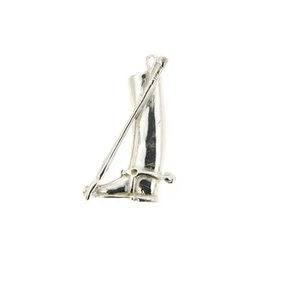 Commander Maintenant Broche Argent BOTTE/CRAVACHE | BIJOUX EQUESTRES | EQUITATION | CHEVAL | MADILAR