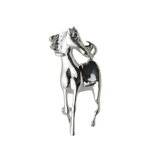 Fait Main Broche Argent CHEVAL DE FACE GM | BIJOUX EQUESTRES | EQUITATION | CHEVAL | MADILAR