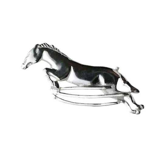 Dernière Chance Broche Argent CHEVAL SAUTANT | BIJOUX EQUESTRES | EQUITATION | CHEVAL | MADILAR