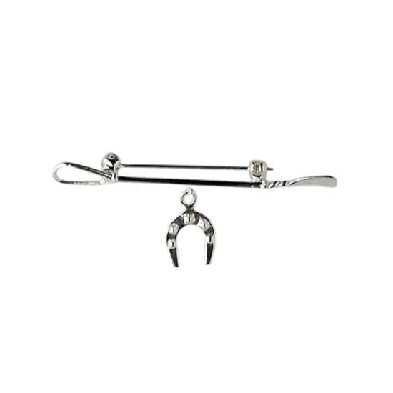 Broche Argent CRAVACHE- 1PP FER A CHEVAL | BIJOUX EQUESTRES | EQUITATION | CHEVAL | MADILAR Commander Vite