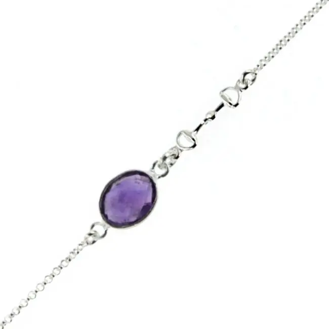 Fait Main Bracelet Mors Argent & Pierre naturelle | BIJOUX EQUESTRES | FABRICATION FRANCAISE