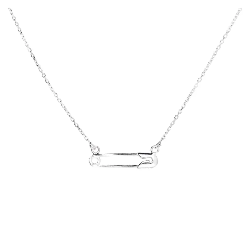 Promotion Saisonnière COLLIER ÉPINGLE CHAÎNE FINE