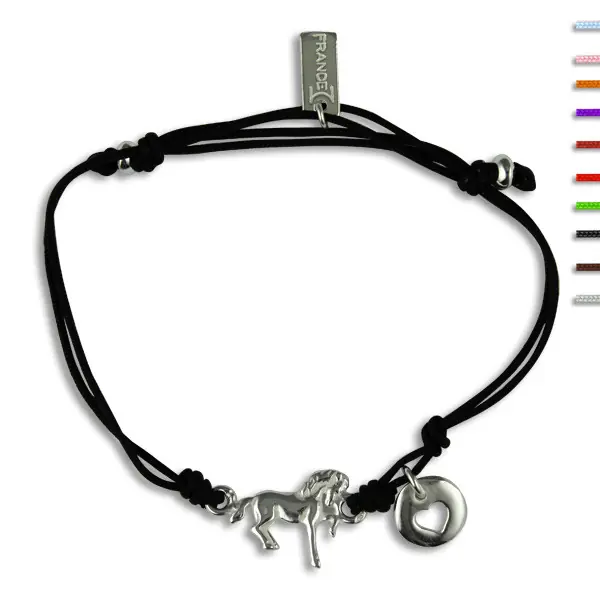 Bracelet Argent NILA EQUI poulain coeur| BIJOUX ENFANT | EQUITATION | CHEVAL | MADILAR Gros Lot