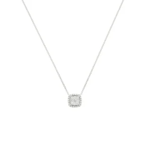 Acheter En Ligne Collier "Canevas" Diamants 0,46ct/29 Or Blanc 750/1000
