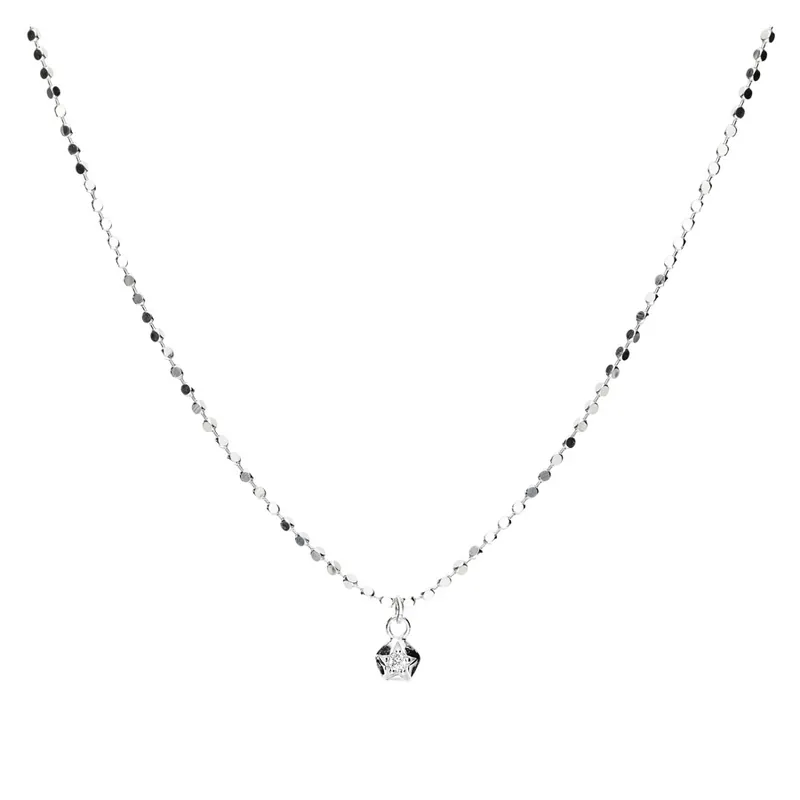 Quantité Limitée COLLIER PASTILLE ETOILÉE BRILLANTE PETITE MAILLE ROCK