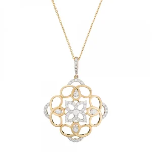 Achat Immédiat Collier Or Jaune 750/1000 "Orient" Diamant 0,35 ct/54