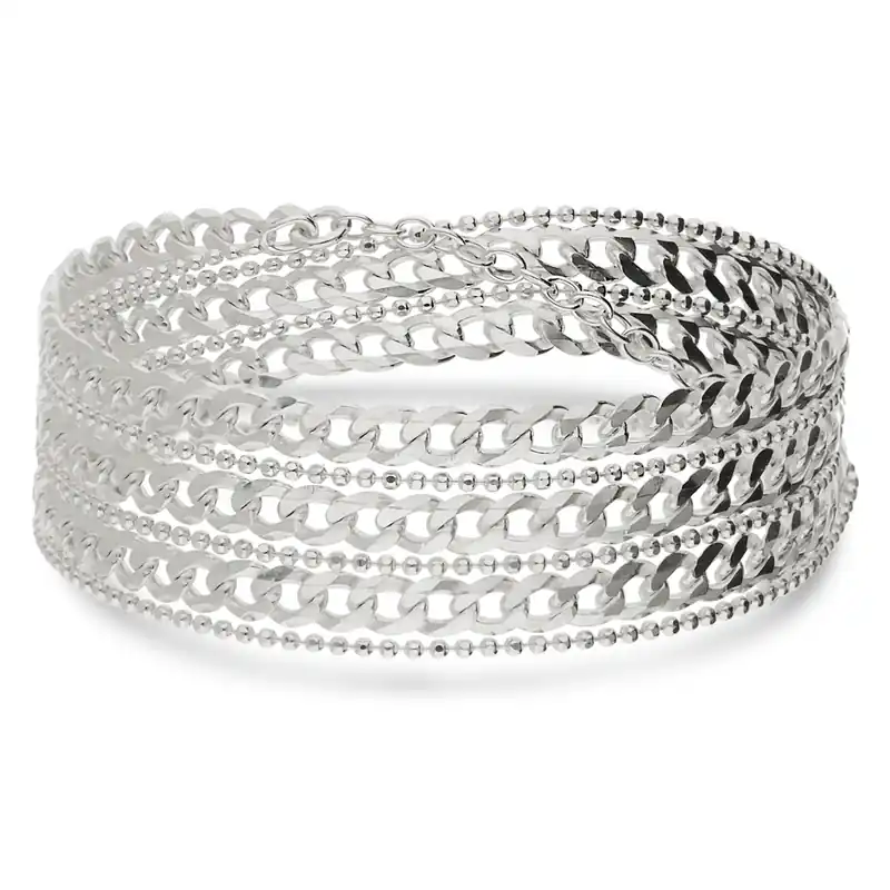 Seulement Aujourd’hui BRACELET 3 TOURS OU COLLIER MAILLE ROCK