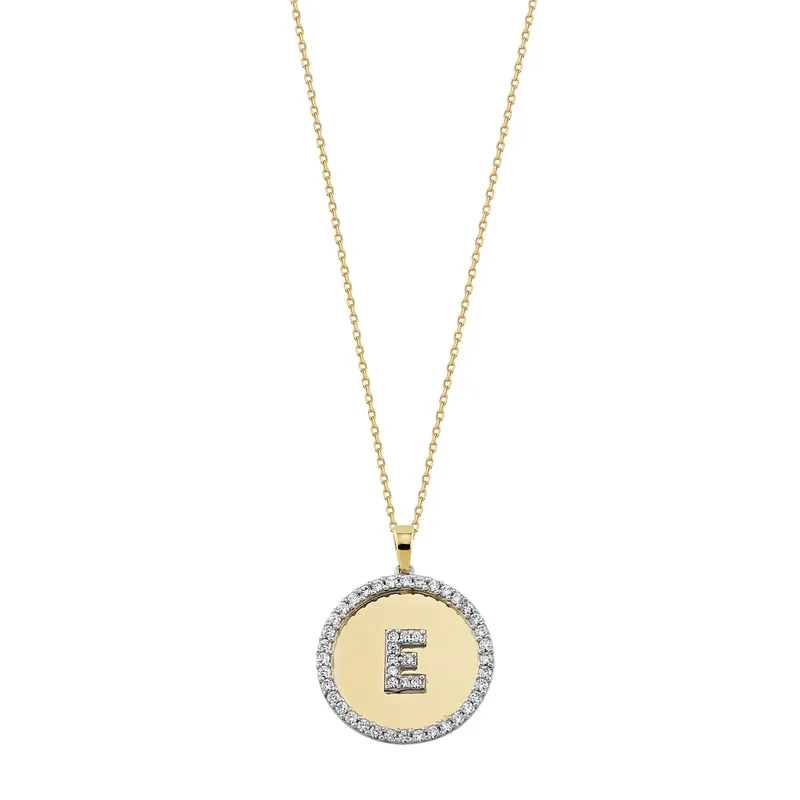 Artisanat Collier Or Lettre E