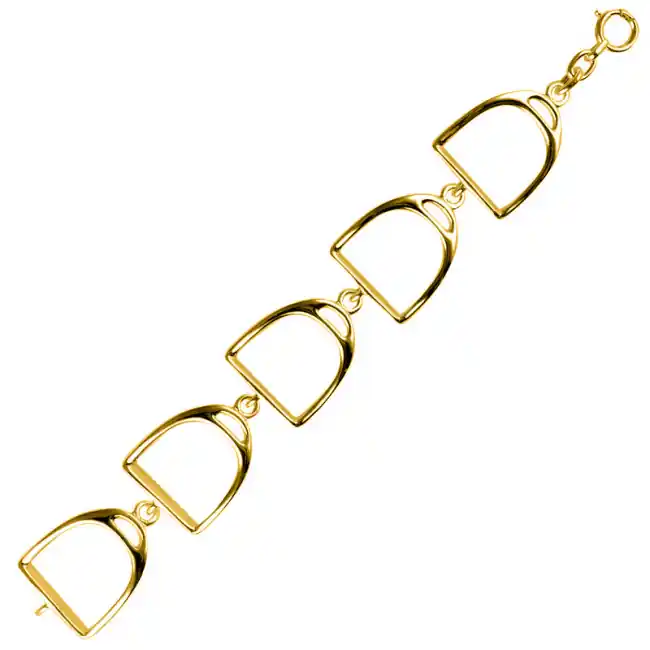 Bracelet Plaqué Or AUTEUIL SUITE MM | BIJOUX EQUESTRES | EQUITATION | CHEVAL | MADILAR Remise