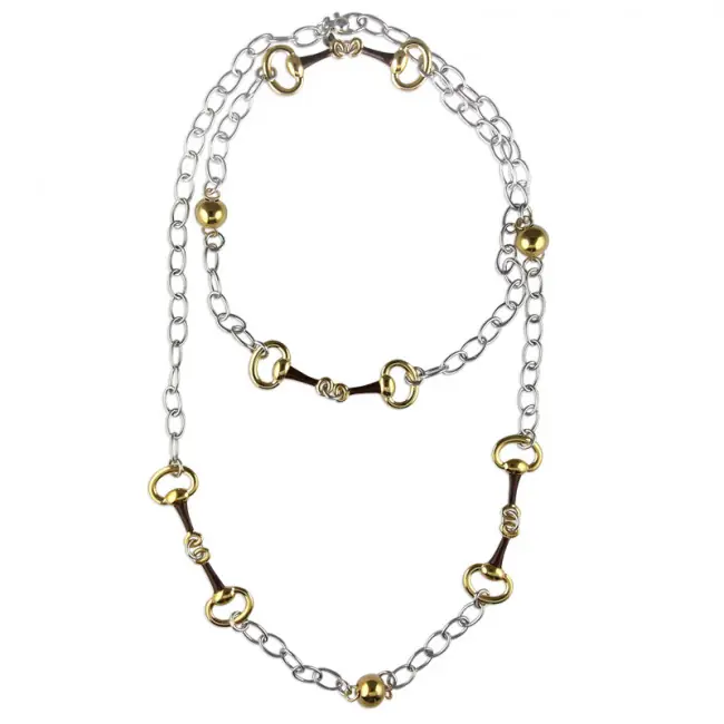 Achat Immédiat Sautoir MORS Argent BICOLORE EMAIL | BIJOUX EQUESTRES | BIJOUX EQUITATION
