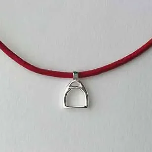 Acheter Direct Collier Argent CUIR/ETRIER MM | BIJOUX EQUESTRES | EQUITATION | CHEVAL | MADILAR