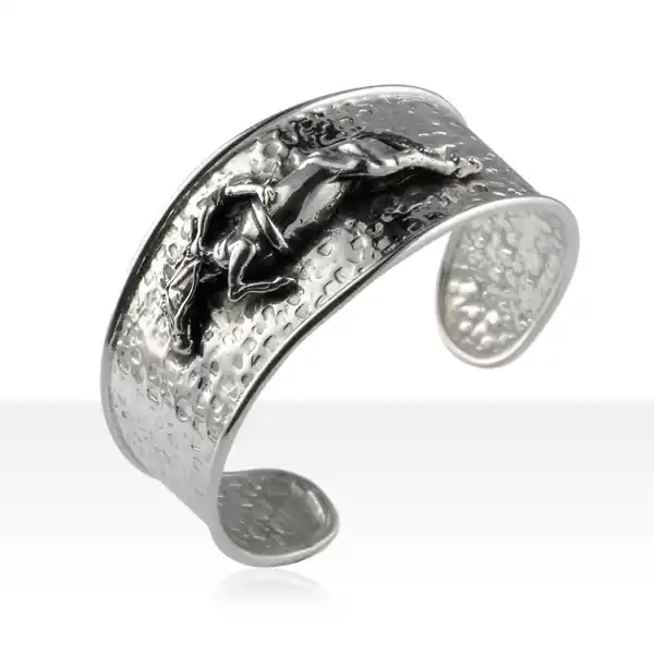 Achetez Aujourd’hui Bracelet Argent JONC MARTELE CHUTE GM CHEVAL COURS | BIJOUX EQUESTRES | EQUITATION | CHEVAL | MADILAR