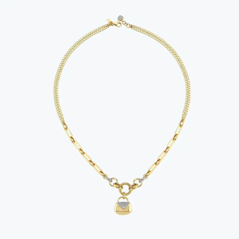 Collier chaîne sac en or Meilleur Prix