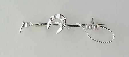 Broche Argent FOUET-FER | BIJOUX EQUESTRES | EQUITATION | CHEVAL | MADILAR Tendance
