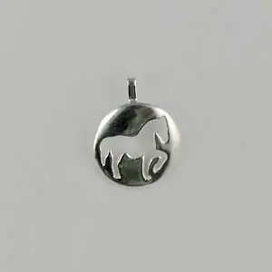Certifié Pendentif Argent "JEREZ" Cheval PM | BIJOUX EQUESTRES | EQUITATION | CHEVAL | MADILAR