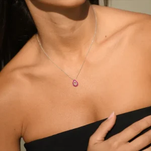 Tendance Collier D0,07/13 RBY0,69/13 Or Blanc 750/1000