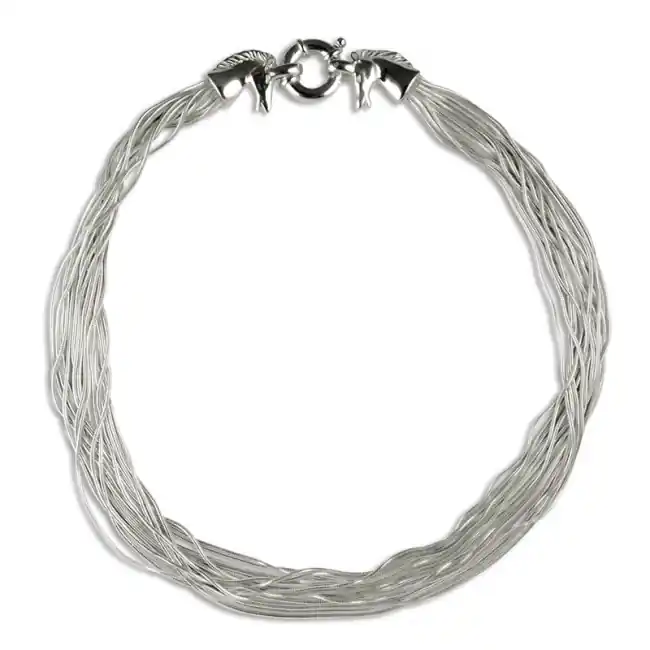 Affaire À Saisir Collier Argent MULTI RANGS QDR25/TETES CHEVAUX GM | BIJOUX EQUESTRES | EQUITATION | CHEVAL | MADILAR