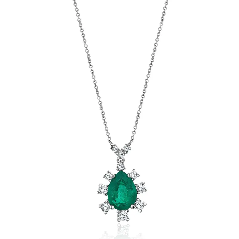 Édition Limitée Collier Diamant Émeraude