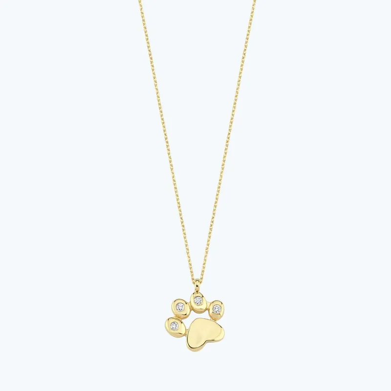Collier Patte en Diamant Bon Marché