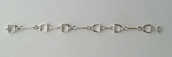 Certifié Bracelet Argent ETRIER SAUMUR MM | BIJOUX EQUESTRES | EQUITATION | CHEVAL | MADILAR