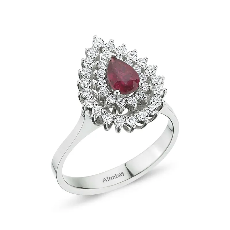 Bague Diamant Rubis Super Prix