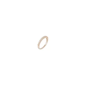 Super Prix Bague Or Rose 375/1000 "Alliance tour de diamants"Diamants 0,33ct/12