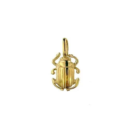 Nouveauté Pendentif Plaqué Or SCARABEE GM | BIJOUX EGYPTIENS | SYMBOLES HIEROGLYPHES | MADILAR