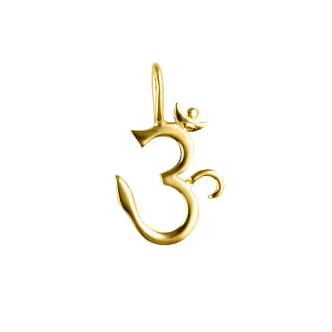 Pendentif Plaqué Or AUM GM | BIJOUX INDIEN | HINDOUISME BOUDDHISME | MADILAR Original