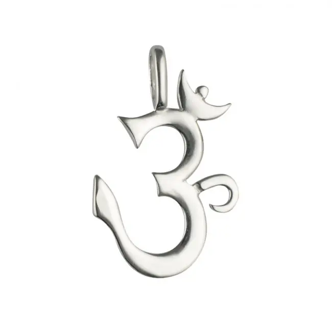 Meilleur Choix Pendentif AUM Argent massif | BIJOUX YOGA | Symbole hindouiste