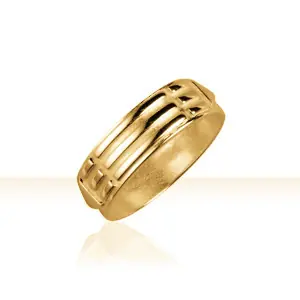 Bague Plaqué Or RE | Bague de Carter | BIJOUX ESOTERIQUES | MADILAR Super Prix