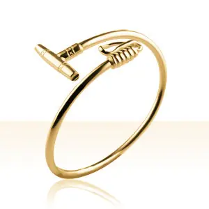 Achetez Aujourd’hui Bracelet Plaqué Or JONC POLO ENTRELACE | BIJOUX POLO EQUITATION | MADILAR